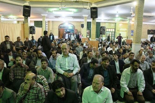گزاش تصویری از استقبال باشکوه مردم از برادر شهید طهرانی مقدم