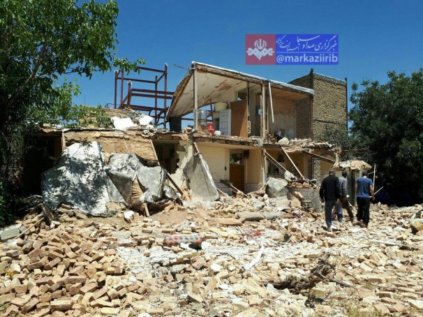 انفجار گاز  منزل مسکونی را تخریب کرد  + عکس