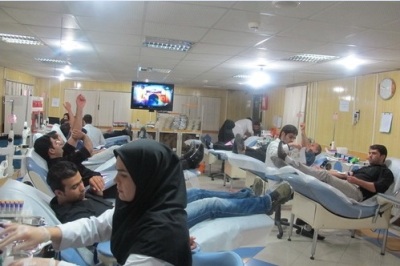 گزارش تصویری اهدای خون در شب های قدر